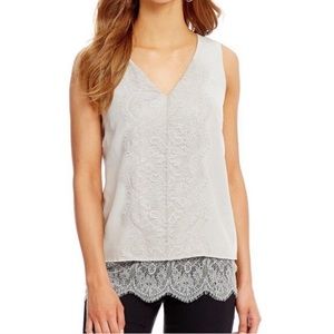 Antonio Melani Felicity Silk Lace Tank Top Blouse